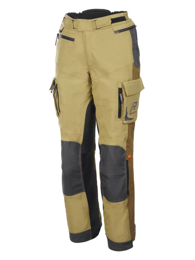 Spodnie motocyklowe damskie tekstylne Rukka Venturina brązowo-szare