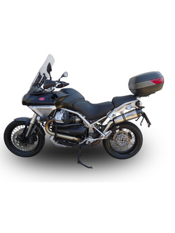 Tłumik G.P.R GPE Ann. Titanium [Slip-On, Titanium] - Moto Guzzi Stelvio 1200 4V [08-10]