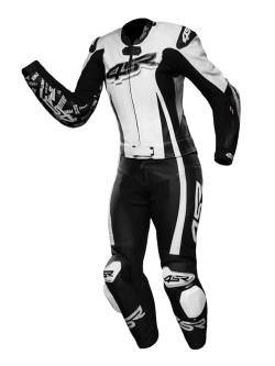 Kombinezon motocyklowy damski dwuczęściowy 4SR RR Power AR czarno-biały