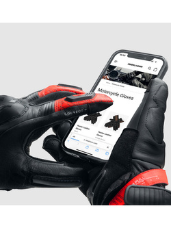 Rękawice motocyklowe Rebelhorn Viper czarno-czerwone