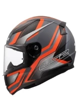 Kask integralny LS2 FF353 Rapid II Flitz szaro-czerwony