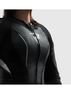 Kurtka motocyklowa damska skórzana Rebelhorn Diva RS czarno-biała