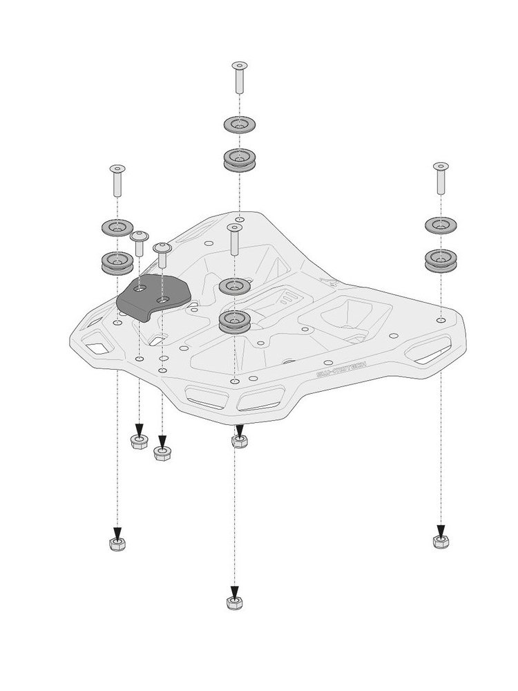 Stelaż centralny Adventure-Rack SW-MOTECH Honda CRF1100 L Africa Twin (19-21)