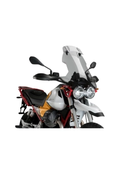 Szyba motocyklowa turystyczna z deflektorem PUIG Moto Guzzi (wybrane modele) lekko przyciemniana 