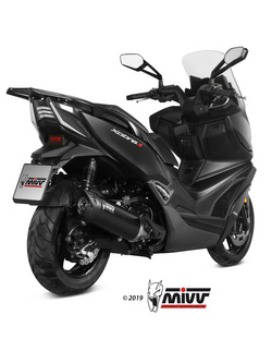 Tłumik motocyklowy Slip-On (Mover) MIVV do Kymco XCiting S400i (19-20) czarny