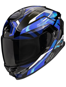 Kask integralny Scorpion Exo-GT SP Air Augusta czarno-szaro-niebieski