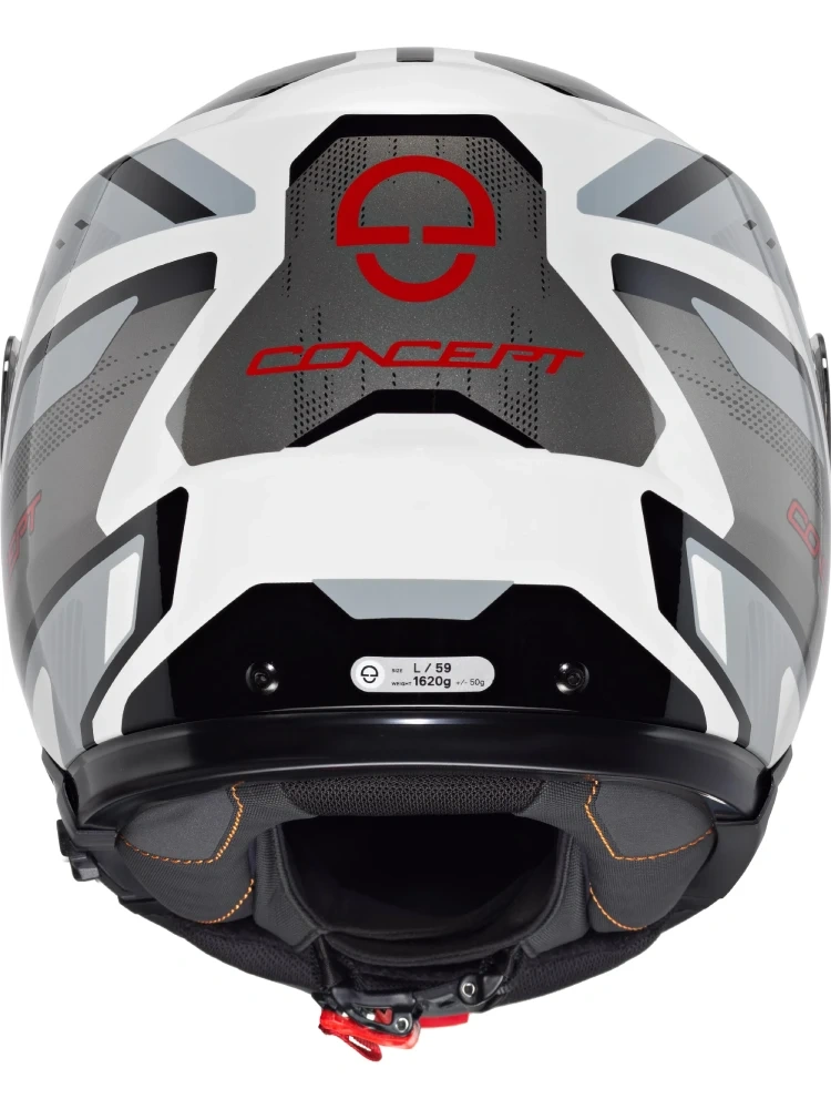 Kask szczękowy Schuberth Concept Kinetic srebrno-biało-szary