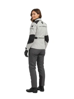 Kurtka motocyklowa damska tekstylna REV’IT! Voltiac 3 H2O jansnoszaro-czarna