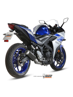 Pełny układ wydechowy (MK3) MIVV do Yamaha YZF-R25 (15-) / YZF-R3 (15-) / MT-03 (16-) carbon