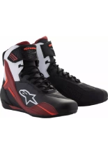 Buty motocyklowe Alpinestars Faster-4 czarno-biało-ciemnoczerwone