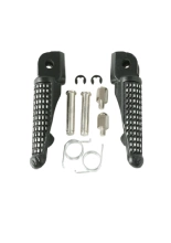 Podnóżki motocyklowe kierowcy BikeTec Kawasaki ZX-10 (11-17) czarne