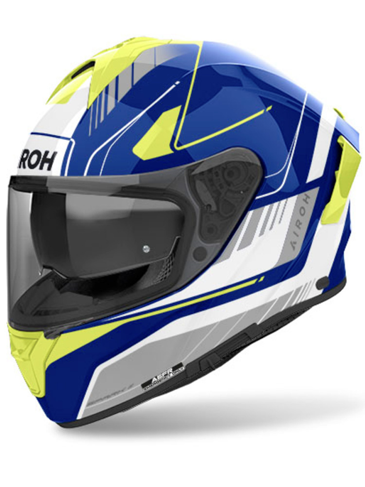 Kask integralny Airoh Spark 2 Chrono niebiesko-żółty