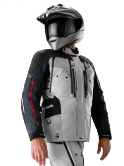 Kurtka motocyklowa tekstylna Shima Hero 3.0 G2 szaro-niebieska