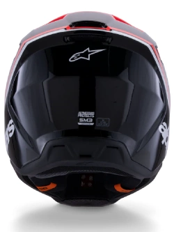 Kask enduro Alpinestars SM3 Radium czarno-czerwono-biały