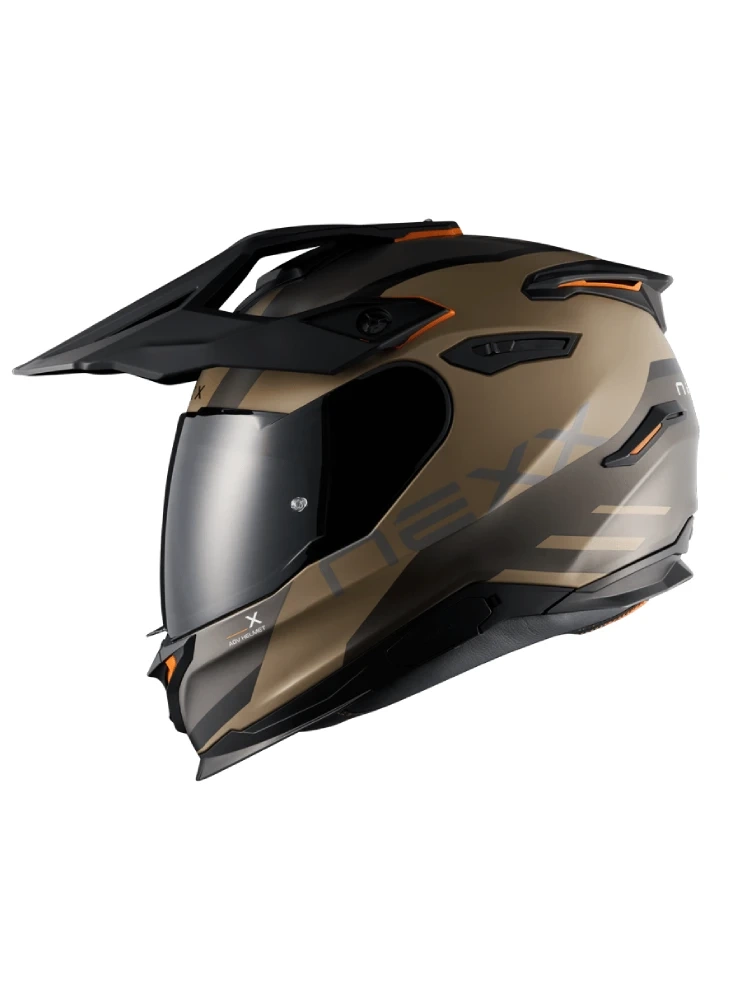 Kask adventure Nexx Y.Travl Quest brązowo-szary matowy