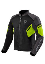 Kurtka motocyklowa tekstylna REV’IT! GT-R Air 3 czarno-fluo żółta