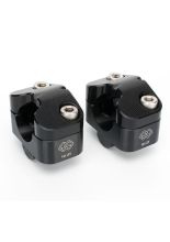 Podwyższenie kierownicy GILLES 1D.GT modele Aprilia / BMW / Ducati / Honda aluminiowe czarne [podwyższenie: 20 mm]