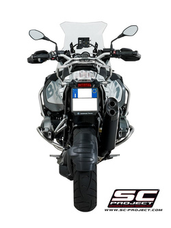 Tłumik SC-Project Oval Black Titanium + Carbon (SLIP ON) - BMW R 1200 GS - ADVENTURE [17-18]