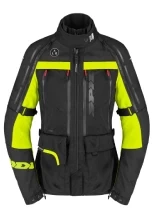 Kurtka motocyklowa damska tekstylna Spidi 4 Season V3 fluo-czarna