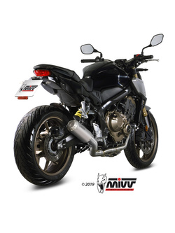 Pełny układ wydechowy (MK3) MIVV do Honda CB 650 R / CBR 650 R (19-)srebrny