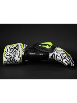 Rękawice motocyklowe 4SR RR Aramid Core biało-żółte