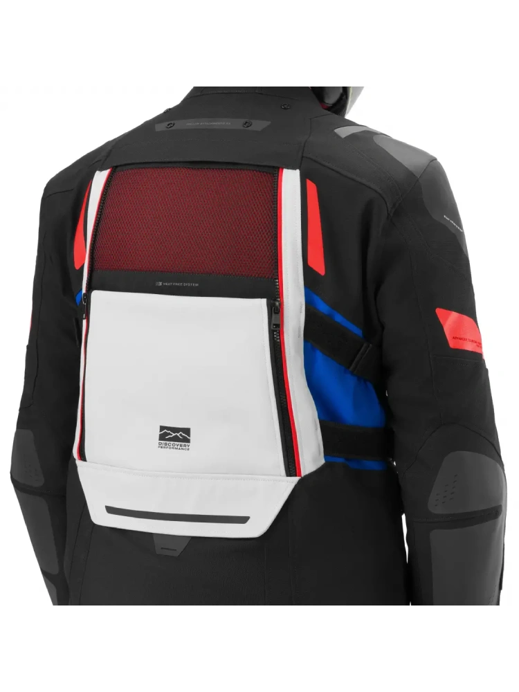 Kurtka motocyklowa tekstylna Shima Dune 2.0 G2 czarno-biało-niebieska