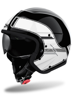 Kask modułowy Airoh J110 Raster czarno-biały połysk