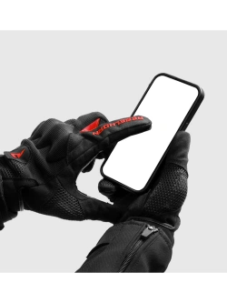 Rękawice motocyklowe letnie Rebelhorn Core czarno-czerwone