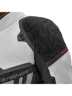 Kurtka motocyklowa tekstylna Shima Tracker jasnoszara