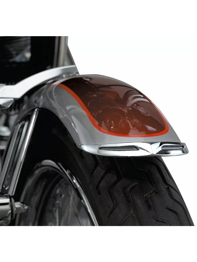Ozdobna końcówka przedniego błotnika Kuryakyn Harley Davidson (wybrane modele) chromowana