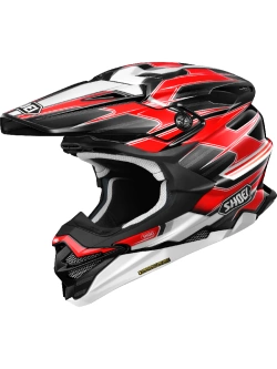 Kask enduro Shoei VFX-WR 06 Sparkle TC-1 czarno-czerwono-biały