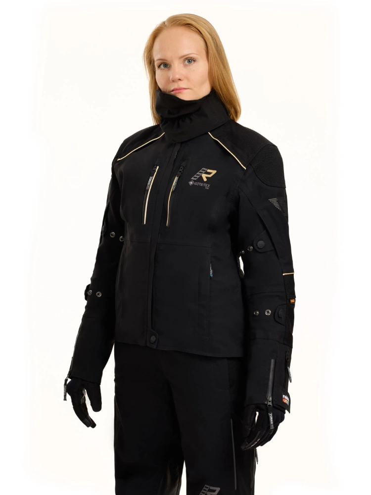 Kurtka motocyklowa damska tekstylna Rukka FlexoRina czarno-brązowa