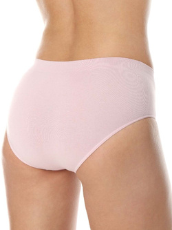 Majtki damskie hipster Brubeck Classic Comfort Cotton z wysokim stanem, różowe