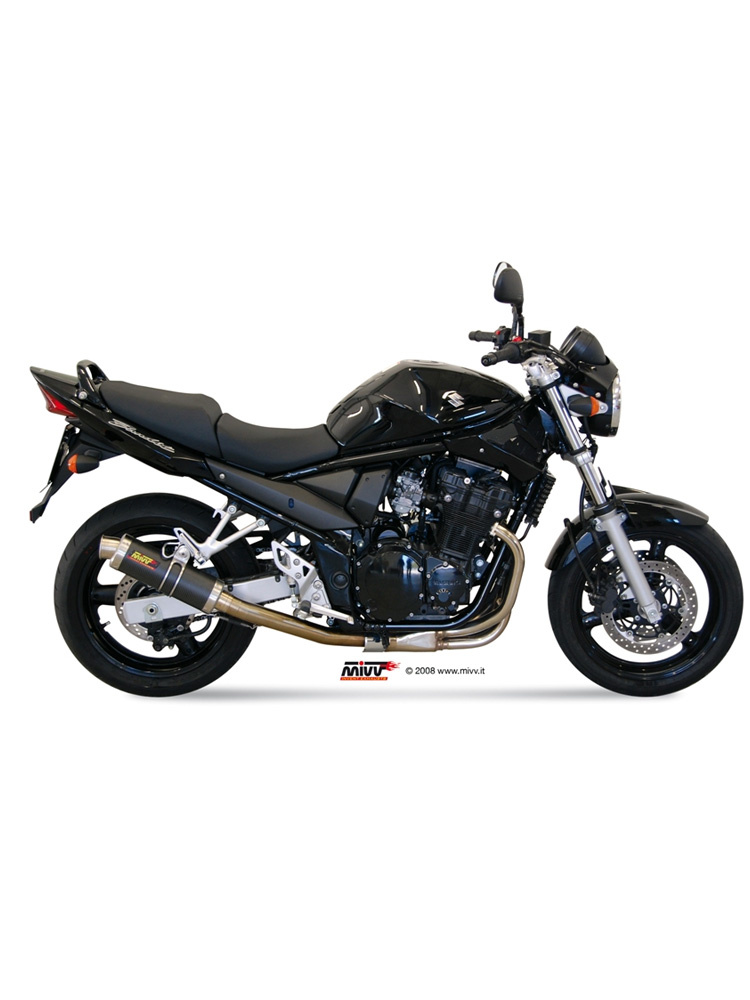 Tłumik motocyklowy Slip-On (GP) MIVV do Suzuki GSF 650 Bandit (05-06) carbon