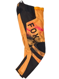 Spodnie cross dziecięce Fox 180 Kairos Tangerine czarno-pomarańczowe