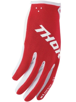 Rękawice cross dziecięce Thor Ridemode Static czerwone