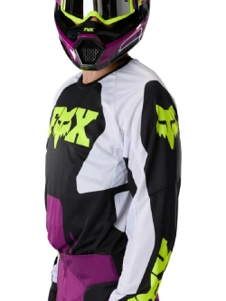 Bluza enduro Fox 180 Raid czarno-szaro-fioletowa