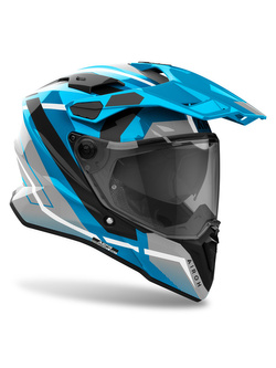 Kask integralny Airoh Commander II Mavick czarno-szaro-niebieski