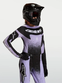 Bluza cross damska Alpinestars MX Stella Techstar Swan czarno-fioletowa