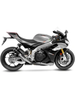 Tłumik motocyklowy LeoVince Corsa S srebrno-czarny Aprilia (wybrane modele) [bez homologacji]