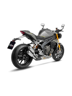 Podwójny tłumik motocyklowy LeoVince LV-10 [Slip-On, Stainless Steel] do Triumph Speed Triple 1200 RR/ RS (21-24)
