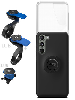 Zestaw rowerowy: etui na telefon Samsung Galaxy S23+ + wodoodporny pokrowiec + mocowanie Quad Lock