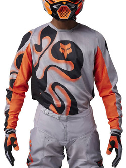 Bluza enduro Fox 180 Emotion czarno-szaro-czerwona