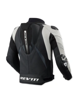 Kurtka motocyklowa skórzana REV’IT! Hyperspeed 3 Pro czarno-biała