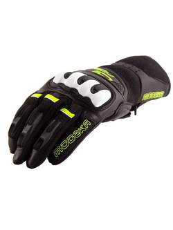 Rękawice motocyklowe Modeka Air Ride czarno-biało-neonowe