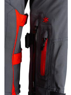 Kurtka motocyklowa tekstylna Klim Latitude szaro-czerwona