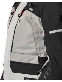 Kurtka motocyklowa damska tekstylna REV’IT! Outback 5 H2O szaro-czarna