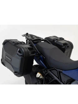 Zestaw: kufry boczne DUSC M + stelaże PRO SW-Motech Suzuki DL 650 V-Strom (16-25) [poj.: 2 x 33 l]