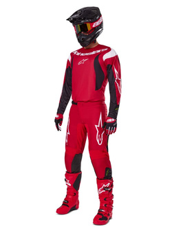 Spodnie cross Alpinestars MX Fluid Haul czarno-czerwone
