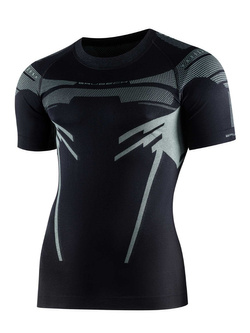 Koszulka termoaktywna Brubeck Dry czarno-szara